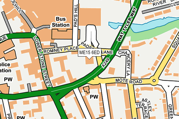 ME15 6ED map - OS OpenMap – Local (Ordnance Survey)