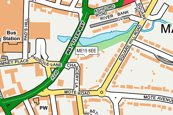 ME15 6EE map - OS OpenMap – Local (Ordnance Survey)