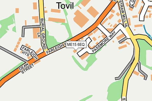 ME15 6EQ map - OS OpenMap – Local (Ordnance Survey)