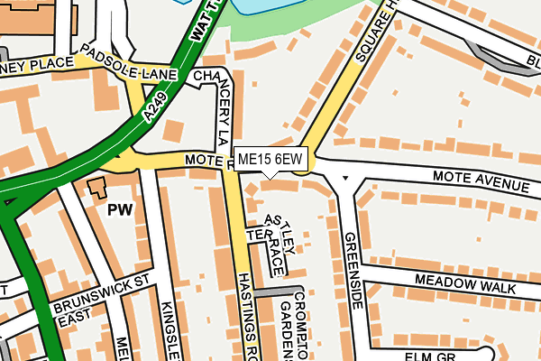 ME15 6EW map - OS OpenMap – Local (Ordnance Survey)