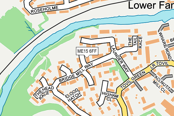 ME15 6FF map - OS OpenMap – Local (Ordnance Survey)