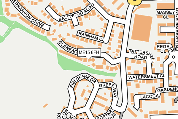 ME15 6FH map - OS OpenMap – Local (Ordnance Survey)