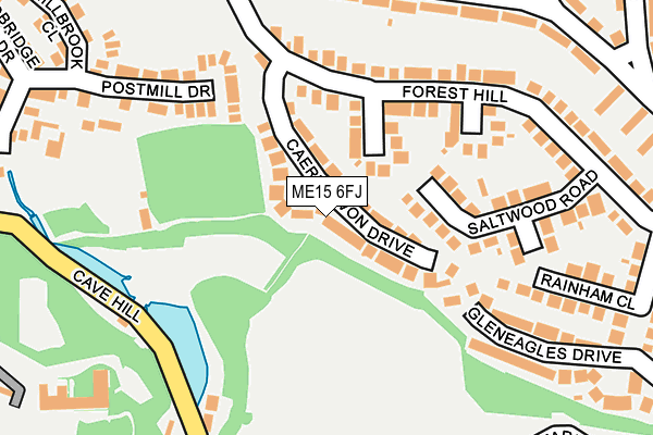 ME15 6FJ map - OS OpenMap – Local (Ordnance Survey)