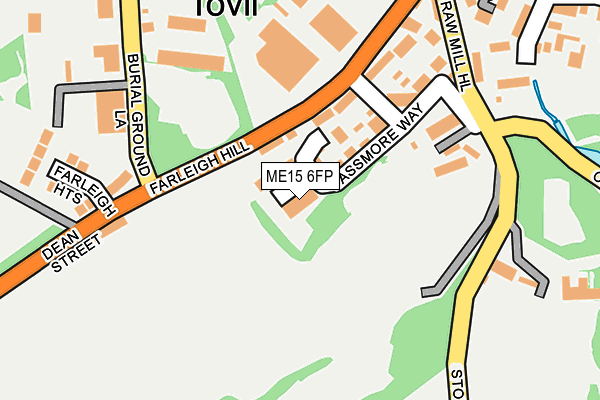 ME15 6FP map - OS OpenMap – Local (Ordnance Survey)