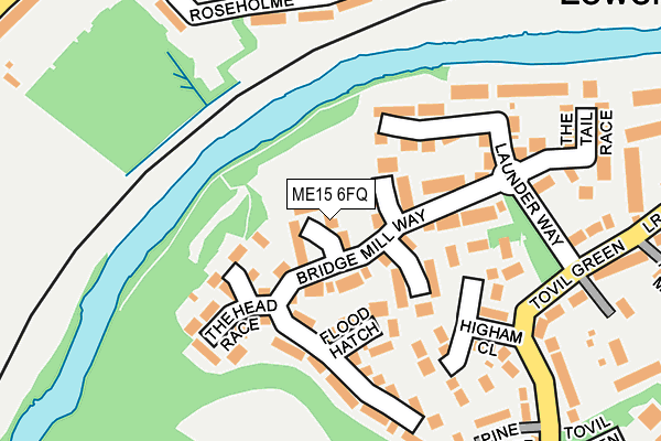 ME15 6FQ map - OS OpenMap – Local (Ordnance Survey)