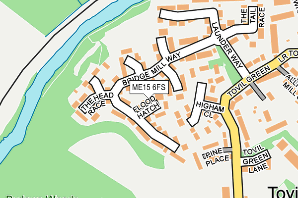 ME15 6FS map - OS OpenMap – Local (Ordnance Survey)