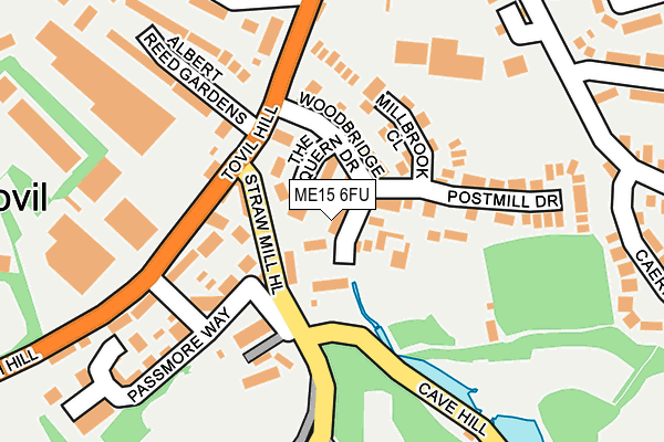 ME15 6FU map - OS OpenMap – Local (Ordnance Survey)