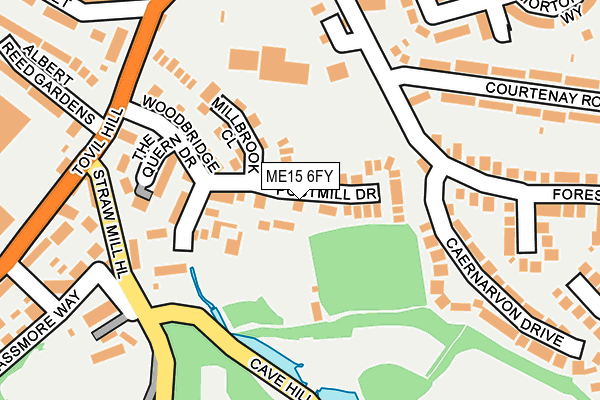 ME15 6FY map - OS OpenMap – Local (Ordnance Survey)
