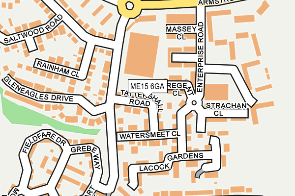 ME15 6GA map - OS OpenMap – Local (Ordnance Survey)