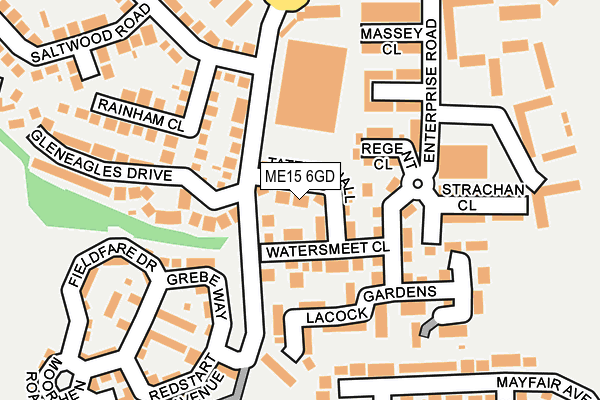 ME15 6GD map - OS OpenMap – Local (Ordnance Survey)