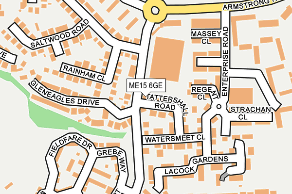 ME15 6GE map - OS OpenMap – Local (Ordnance Survey)