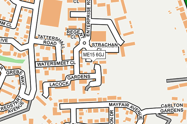 ME15 6GJ map - OS OpenMap – Local (Ordnance Survey)