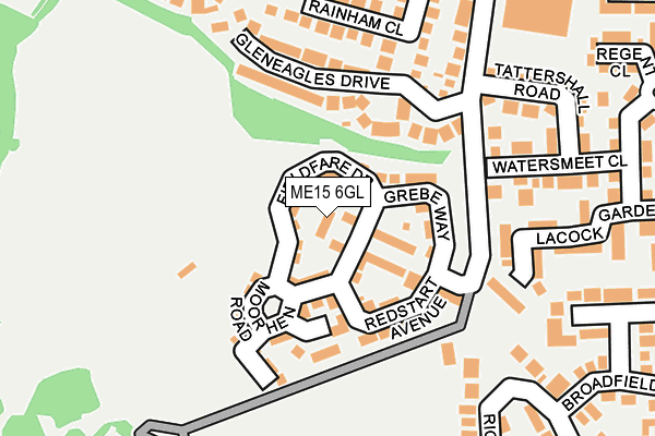 ME15 6GL map - OS OpenMap – Local (Ordnance Survey)