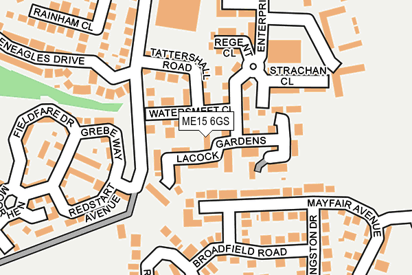 ME15 6GS map - OS OpenMap – Local (Ordnance Survey)