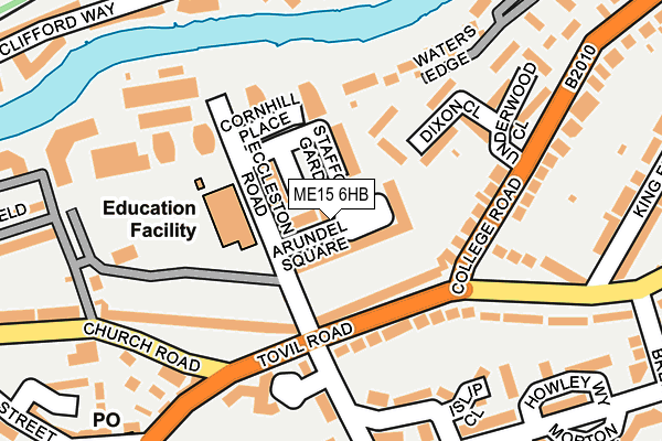 ME15 6HB map - OS OpenMap – Local (Ordnance Survey)