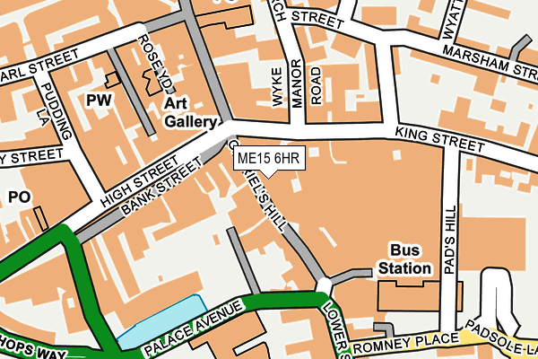 ME15 6HR map - OS OpenMap – Local (Ordnance Survey)