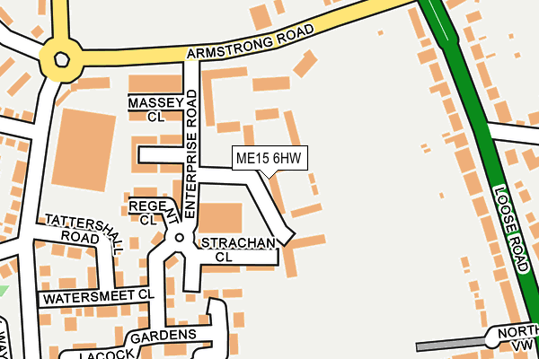 ME15 6HW map - OS OpenMap – Local (Ordnance Survey)