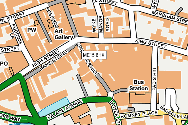 ME15 6HX map - OS OpenMap – Local (Ordnance Survey)