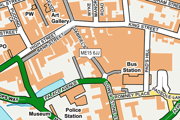 ME15 6JJ map - OS OpenMap – Local (Ordnance Survey)