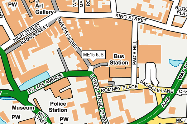 ME15 6JS map - OS OpenMap – Local (Ordnance Survey)
