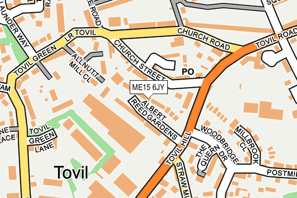 ME15 6JY map - OS OpenMap – Local (Ordnance Survey)