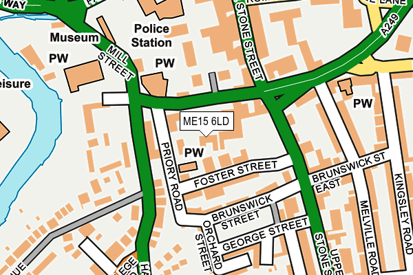 ME15 6LD map - OS OpenMap – Local (Ordnance Survey)