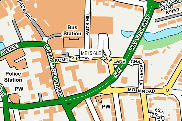 ME15 6LE map - OS OpenMap – Local (Ordnance Survey)