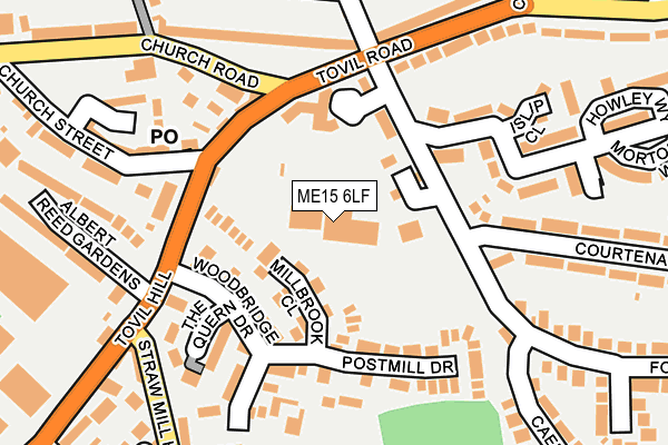 ME15 6LF map - OS OpenMap – Local (Ordnance Survey)