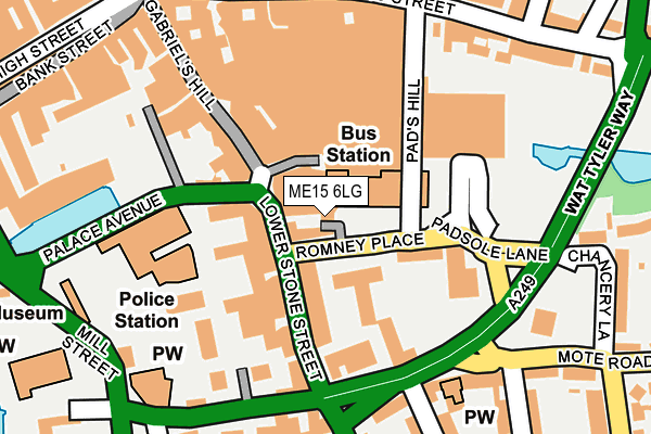 ME15 6LG map - OS OpenMap – Local (Ordnance Survey)