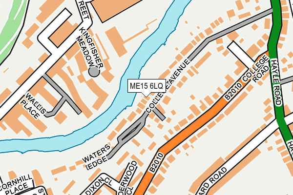 ME15 6LQ map - OS OpenMap – Local (Ordnance Survey)