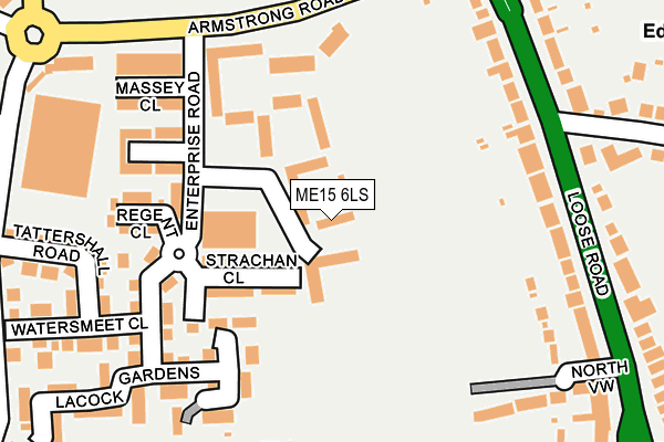 ME15 6LS map - OS OpenMap – Local (Ordnance Survey)