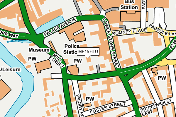 ME15 6LU map - OS OpenMap – Local (Ordnance Survey)