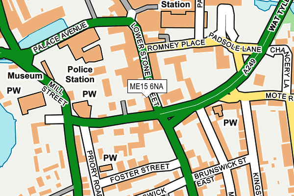 ME15 6NA map - OS OpenMap – Local (Ordnance Survey)