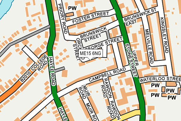 ME15 6NG map - OS OpenMap – Local (Ordnance Survey)