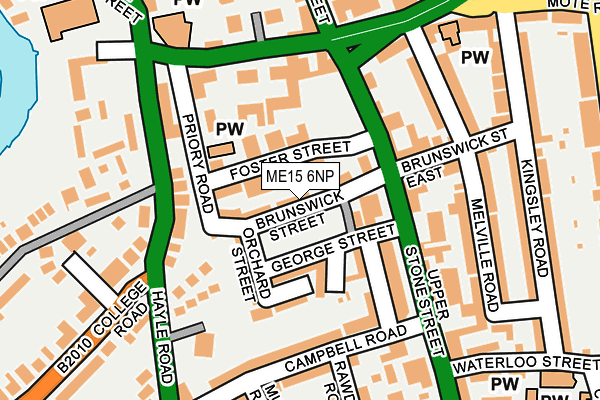 ME15 6NP map - OS OpenMap – Local (Ordnance Survey)