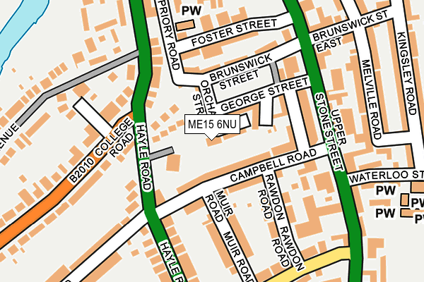 ME15 6NU map - OS OpenMap – Local (Ordnance Survey)