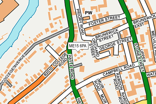 ME15 6PA map - OS OpenMap – Local (Ordnance Survey)