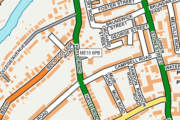 ME15 6PB map - OS OpenMap – Local (Ordnance Survey)