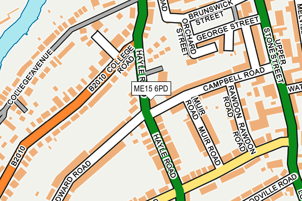 ME15 6PD map - OS OpenMap – Local (Ordnance Survey)