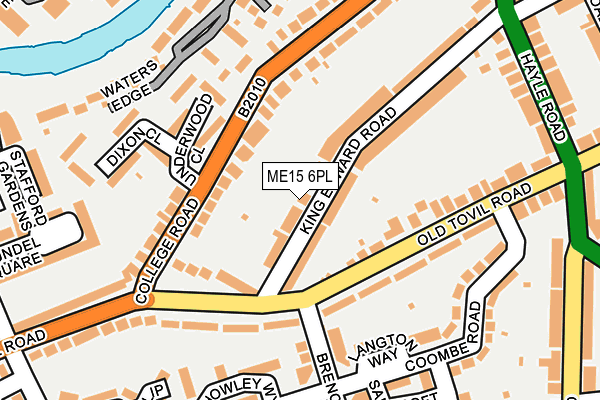 ME15 6PL map - OS OpenMap – Local (Ordnance Survey)