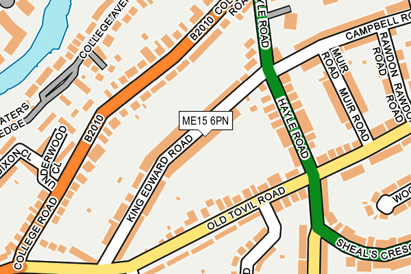 ME15 6PN map - OS OpenMap – Local (Ordnance Survey)