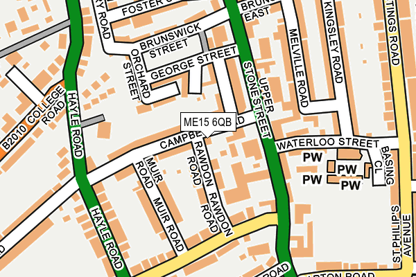 ME15 6QB map - OS OpenMap – Local (Ordnance Survey)