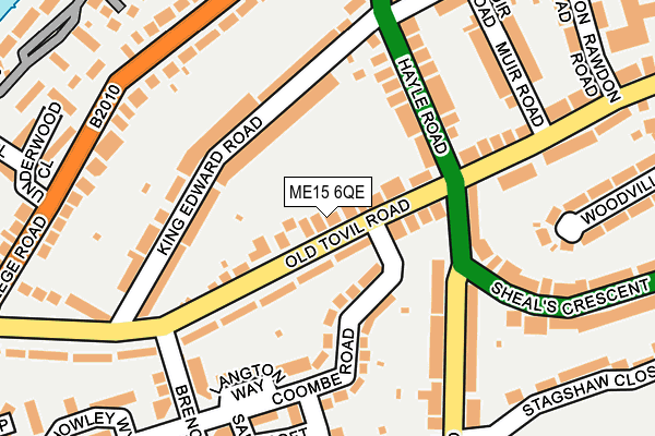 ME15 6QE map - OS OpenMap – Local (Ordnance Survey)