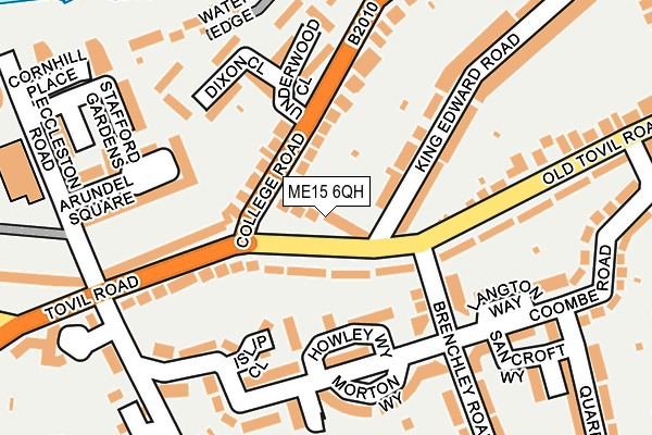 ME15 6QH map - OS OpenMap – Local (Ordnance Survey)