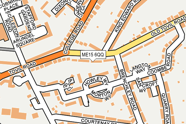 ME15 6QQ map - OS OpenMap – Local (Ordnance Survey)