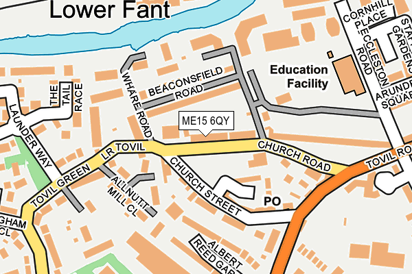 ME15 6QY map - OS OpenMap – Local (Ordnance Survey)