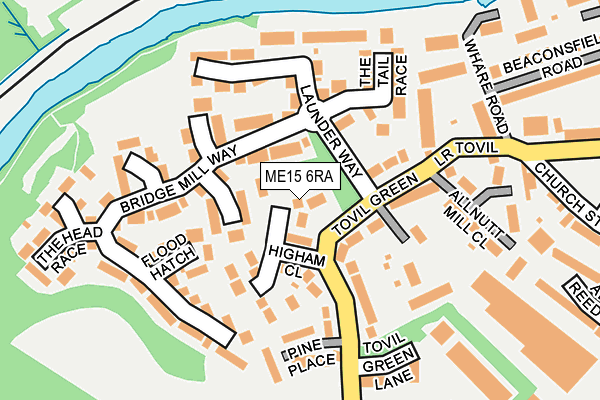 ME15 6RA map - OS OpenMap – Local (Ordnance Survey)