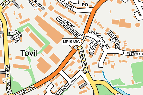 ME15 6RG map - OS OpenMap – Local (Ordnance Survey)