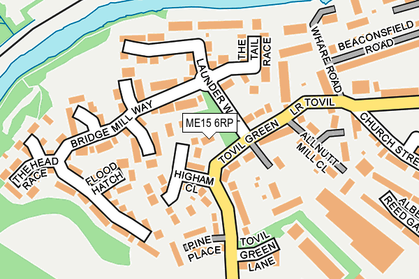 ME15 6RP map - OS OpenMap – Local (Ordnance Survey)