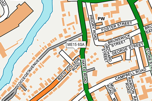 ME15 6SA map - OS OpenMap – Local (Ordnance Survey)